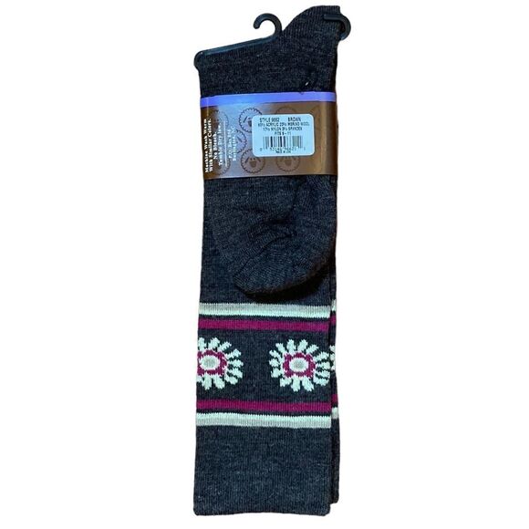 Wise Blend Brown Long Socks, Size 6-9, NWT - Picture 2 of 3